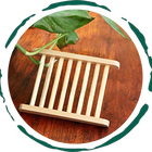 Bamboo Soap Bar Dish. Eco-Friendly