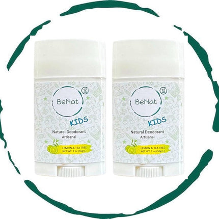 2-Pack all-Natural Deodorants for Kids & Teens