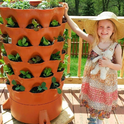 Garden Tower 2™, 50-Plant Composting Vertical Garden Planter