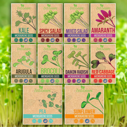 Organic Variety Pack Microgreens Seeds