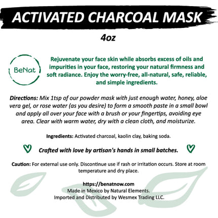 Activated Charcoal Mask