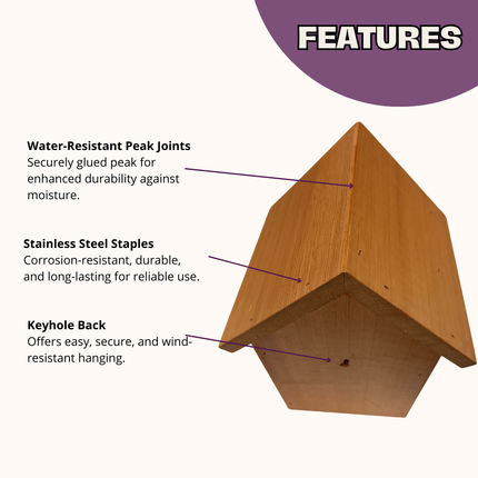 Chalet Bee House & Complete Kit including Bee Certificate