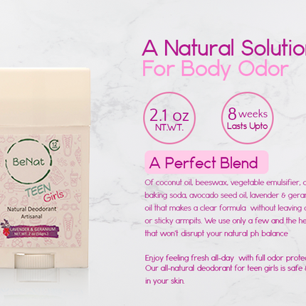 All-Natural Deodorant for Kids & Teens