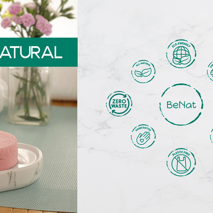 All-Natural Shampoo Bar. Plastic-Free